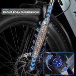 ANCHEER 26" Electric Bike for Adults, 1000W Peak EBike 28MPH 60 Miles Range, 48V 15Ah Built-in Battery - 3A Fast Charging, Fat Tire Electric Bike Off-Road for Women/Men, UL-Certified 7 Speed