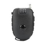 TOKCKYBL 4-Digit Combination Lock with 27.5 Inch Quickly Retractable Steel Cables - Keyless Security for Bike, Helmet, Ski, Snowboard, Stroller, Luggage, Door, Gate, Fences, Backpack & More