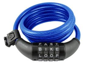 Wordlock CL-409-BL Combination Resettable Cable Lock (Blue), Normal
