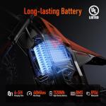 RiderX Electric Dirt Bike for Adults Teens, 3000W Brushless 220Nm Motor - 45° Slope, 38 MPH, 48V/23.5Ah Removable Battery, Dual Hydraulic Brakes & Full Suspension Electric Motorcycle for 13+, Orange