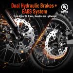 RiderX Electric Dirt Bike for Adults Teens, 3000W Brushless 220Nm Motor - 45° Slope, 38 MPH, 48V/23.5Ah Removable Battery, Dual Hydraulic Brakes & Full Suspension Electric Motorcycle for 13+, Orange