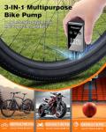 URTOPIA Mini Bike Tire Pump, Fast Inflate Bicycle Pump with Gauge, Rechargeable 150PSI Portable Electric Bike Air Pump for Road Bike, Ebike, Motorcycle, Ball