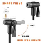 Bike Pump with PSI Gauge- Portable Bicycle Tire Pump - 120 PSI Bike Air Pump fits Presta & Schrader Valve - Road mountainou Bike Pump Comes with Mounting Bracket (Black Yellow)