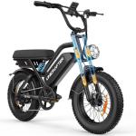 Electric Bicycle for Adults - 16"/20”x 4”Fat Tire, Peak 1000W 7 Speed Electric Motorcycle Bicycle, 48V 15.6/18.2AH Battery Long Seat Electric Bike,Up to 21.75/28MPH 30-60Miles Electric Dirt Bike