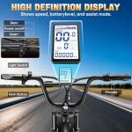 Electric Bicycle for Adults - 16"/20”x 4”Fat Tire, Peak 1000W 7 Speed Electric Motorcycle Bicycle, 48V 15.6/18.2AH Battery Long Seat Electric Bike,Up to 21.75/28MPH 30-60Miles Electric Dirt Bike