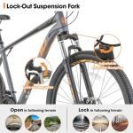 HH HILAND Aluminum Mountain Bike 21 Speeds, Hydraulic Disc-Brakes, Lock-Out Suspension Fork, 27.5 inch Wheel, Bike for Men Mens Mountain Bike Adult Womens Bicycle