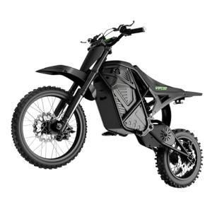 VIPCOO H3 Electric Dirt Bike for Teens and Adults, 3500W Electric Motorcycle, Up to 40MPH / 45° Slope / 45 Miles Range, 14"/12" Fat Tire E Dirt Bike with Nitrogen Suspension Fit Age 13+