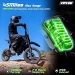 VIPCOO H3 Electric Dirt Bike for Teens and Adults, 3500W Electric Motorcycle, Up to 40MPH / 45° Slope / 45 Miles Range, 14"/12" Fat Tire E Dirt Bike with Nitrogen Suspension Fit Age 13+