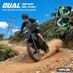 VIPCOO H3 Electric Dirt Bike for Teens and Adults, 3500W Electric Motorcycle, Up to 40MPH / 45° Slope / 45 Miles Range, 14"/12" Fat Tire E Dirt Bike with Nitrogen Suspension Fit Age 13+