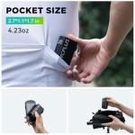 CYCPLUS AS2 PRO Tiny Bicycle Pump with Gauge, Max 120 PSI Electric Mini Pump, Auto Stop, with Presta and Schrader Valve for E-Bike, MTB, and Road Bike (2025 Updated Version)