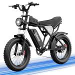 Electric Bike for Adults Q20, 2000/1500W, 37/30MPH,52V 40AH,48V/20AH E-Bike,30-180 Miles Electric Motorcycle, 20" Fat Tire Dirt Bike, UL2849 All Terrain for Mountains, Snow, Sand, Road