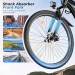 AYOLNY Electric Bike for Adults 750W Peak, 26" Mountain E-Bike, 55 Miles + 20MPH Adult Electric Bicycles for Road Sand Mountain, Black