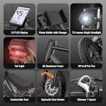 Electric Bike for Adults Q20, 2000/1500W, 37/30MPH,52V 40AH,48V/20AH E-Bike,30-180 Miles Electric Motorcycle, 20" Fat Tire Dirt Bike, UL2849 All Terrain for Mountains, Snow, Sand, Road