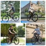 AYOLNY Electric Bike for Adults 750W Peak, 26" Mountain E-Bike, 55 Miles + 20MPH Adult Electric Bicycles for Road Sand Mountain, Black