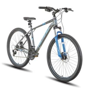 HH HILAND 27.5 inch Mountain Bike 21 Speeds, Lock-Out Suspension Fork, Aluminum 18 inch Frame Hydraulic Disc-Brake for Men Women Mens MTB Bicycle Adlut Bike