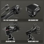 PUJH 5000W Dual Motor Ebike for Adults 60V 20Ah Fast Electric Bike for Men Women 45 MPH,Up to 100 Miles,24" Fat Tire Lockable Suspension Electric Bike for Snow Off-Road Commuter Mountain E-Bike PU364