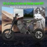 Electric Motorcycle For Teens & Adults,Electric Dirt Bike, Best Electric Mountain EBike,3500W Mid-Mounted Motor e Bikes 40MPH Top Speed,14"/12" Off Road Tires, 48V 23AH,Hydraulic Brakes | Fit Age 13+