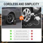 (New Upgrade) ZSX Tire Inflator Portable Air Compressor-160 PSI Air Pump with Memory Function, Electric Bike Pump with Tire Pressure Gauge, Tire Inflator for Car, Gifts for Men Husband Father