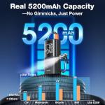 OlarHike Tire Inflator Portable Air Compressor, Smart Dual Hose System, 160PSI Auto Air Pump for Car Tires, Bike,Bicycle, Motorcycles,Electric Pump with LED Light & Digital Pressure Gauge