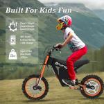 Tuttio Soleil01 48V Electric-Dirt-Bike Electric-Motorcycle Off-Road-Electric-Bike - with 21AH Battery 15-37MPH&18-43Miles Dirtbike 3-Speed Modes Motorcycle for Teens Ages 13+(Immediate-Delivery)