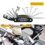 PXZBLG Bike Multi Tool, 16 in 1 Bicycle Multi-Tool, Bicycle Repair Tool, Portable Foldable Bike Multitool Cycling Tool