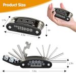 PXZBLG Bike Multi Tool, 16 in 1 Bicycle Multi-Tool, Bicycle Repair Tool, Portable Foldable Bike Multitool Cycling Tool