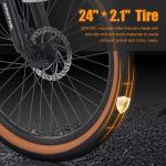 SPATIAL Mountain Bike, 20/24/26/27.5/29 inch Outdoor Cycling Bike,21/8 Speed Lightweight Aluminum Frame | Dual Disc Brakes,Adjustable Ergonomic Seat for Men Women Adult Teens (Black, 24'')