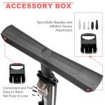 Hycline Bike Floor Pump with Gauge: Full Size 160 PSI High Pressure Bicycle Pumps - Durable Air Pump Fits Presta & Schrader Valve - Inflator for Road MTB Tire, Ball, Balloon, Inflatables - Black