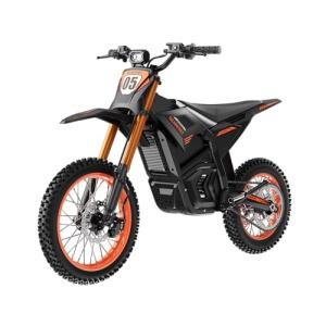 Electric Dirt Bike for Teens Adults, Peak 2500W Electric Motorcycle with 48V/21AH Removable Battery, 35MPH & 34Miles Range, 14"/12" Fat Tire, Dual Braking & Suspension, UL Certificate (Orange)
