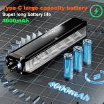 Super Bright LED Bike Light,USB Rechargeable Bicycle Headlight-5 Modes,Waterproof Bike Headlight,Mountain Off-Road Cycling Commuting (1400 Lumens)