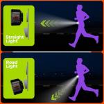 GREERRIDE Light Up Running Vest - Rechargeable, Reflective Running Vest for Runners, Dark Night Walking Reflective Safety Gear for Men Women with Removable White and Red Flashlights