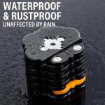 Klyra Bike Lock, 2026 Upgrade Folding Mountain Bicycle Locks, Compact Bikes Chain with Bracket, Heavy Duty Anti Theft, High Security Alloy Steel Chain for Motorcycle E‑Scooter (1Set)