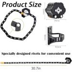 Klyra Bike Lock, 2026 Upgrade Folding Mountain Bicycle Locks, Compact Bikes Chain with Bracket, Heavy Duty Anti Theft, High Security Alloy Steel Chain for Motorcycle E‑Scooter (1Set)