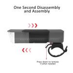 Ultra Bright Bike Light, IPX4 Water Resistant Bicycle Headlight, USB Rechargeable, 3 Light Modes, Solar Powered LED Bicycle Lights Front for Kid Women Men Road Cycling Safety