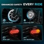 Jasion YR16 Electric Bike for Adults Teens, 1000W Peak Motor & 48V 12.5AH Battery Electric Bicycle, 16" Fat Tire Dirt Bike with Dual Suspension & Cruise Control, 55 Miles EBike Fit Teenagers & Kids