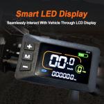 VALTINSU EM5 Electric Dirt Bike w/Light & Display, Off-Road Motorcycle 2500W 3 Speed Modes (Max 35MPH) 48V Range 31MI,14"/12" Tires,Dual Suspension & Hydraulic Brakes Fit Age 13+,Carbon Fiber Style