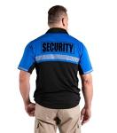 RYNO GEAR 100% Polyester Jersey Knit Two Tone Security Bike Patrol Polo Shirts (Royal Blue/Black) Medium