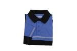 RYNO GEAR 100% Polyester Jersey Knit Two Tone Security Bike Patrol Polo Shirts (Royal Blue/Black) Medium