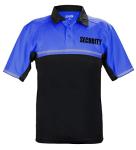 RYNO GEAR 100% Polyester Jersey Knit Two Tone Security Bike Patrol Polo Shirts (Royal Blue/Black) Medium