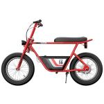 Razor Rambler 16 Electric Retro Mini Bike Ride for Adults Ages 18+, 220 lb Max Weight, Red – 350W Motor, Up to 15.5 Mph, 45-Min Run Time, Twist-Grip Throttle, Spoked Wheels w/ 16” Pneumatic Tires