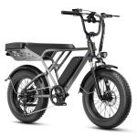 Jasion RetroVolt Electric Bike for Adults, 1500W/2000W Peak - 30/38MPH Electric Dirt Bike, 48V-52V, 13AH/20AH Battery, 65/90Miles Max Range Electric Motorcycle, 20'' X 4'' Fat Tire All-Terrain E-Bike