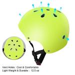 Besttravel Kids Helmet, Toddler Adjustable Kids Ages 3-8 Years Old Boys Girls Multi-Sports Safety (Green)