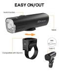Magicshine Bike Light RN 1200, CREE LED, IPX7, 4000mAh Battery Type-C Reverse Charging, Powerful Bike Headlight Compatible with: Mountain, Kids, Street
