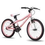 HH HILAND 20 Inch Kids' Bicycles Mountain Bike for Boys, Girls 5+ Years Old, Single Speed Kids Bicycles with Dual Handbrakes, Child Bike Pink