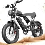 YVY Electric Bike for Adults, 3000/1500W,52V 20/40Ah Removable Battery, 30/37 MPH & 30-170 Miles Ebike, 20" All-Terrain Fat Tire Dirt Bike, UL2849 Certified for Mountain Snow Sand Off-Road