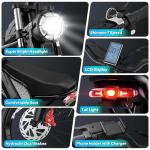 YVY Electric Bike for Adults, 3000/1500W,52V 20/40Ah Removable Battery, 30/37 MPH & 30-170 Miles Ebike, 20" All-Terrain Fat Tire Dirt Bike, UL2849 Certified for Mountain Snow Sand Off-Road