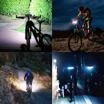 Suruid Super Bright LED Bike Light, USB Rechargeable Bicycle Light 5 Modes, Waterproof Bike Headlight with Taillight, Daytime Running Light, MTB Off-Road Cycling Commuting