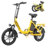 HOVERFLY NEPHELE 16" Folding Electric Bike, 500W Peak Motor, 28 Miles Pedal Assist, 15.5 MPH, 280.8Wh Removable Battery, Electric Bicycle for Adults, Commuter E-Bike