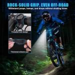 Spriak USB-C Rechargeable Bike Light 1000-2500 Lumens Front & Rear Set, Super Bright LED, IP65 Waterproof, Aluminum Alloy, Memory Mode, Commuting & Mountain Night Riding
