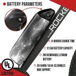 ECOTRIC 26" Fat Tire Electric Bike Powerful Adults Mountain Bicycle 500W Motor 36V/12.5AH Removable Lithium Battery Beach Snow Ebike Shock Absorption - 90% Pre Assembled